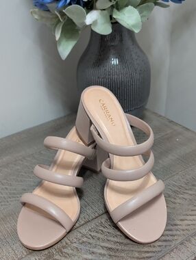 Carrano Triple Strap Slip On Heel